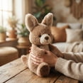 thumbnail image 6 of Kangaroo Plush Stuffed Animal Soft 13.7 Inches Tall Detailed Realistic Wallaby Figure for Bedroom Decor and Animal Lover Gifts, 6 of 6