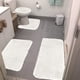 thumbnail image 1 of Naxoaeo - Juego de 4 alfombras de baño antideslizantes de chenilla lavables con respaldo de PVC, absorbentes y para inodoro, 1 of 8