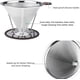 thumbnail image 4 of Filtro de café permanente de acero inoxidable sin papel con tubo de cepillo de limpieza, gotero de café de cono reutilizable con doble malla de acero inoxidable y mango de silicona para 1-4 tazas, 4 of 5