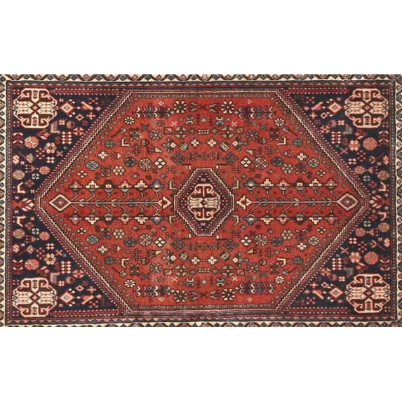 Ahgly Company Indoor Rectangle Traditional Rust Pink Persian Area Rugs, 2' x 3'