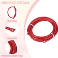 thumbnail image 3 of Uxcell Round Braided Leather Cord, Braided Leather Cord String Rope Folded Leather Strip Braiding Red, 3 of 7