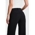 thumbnail image 4 of Pantalones de vestir Yogipace Petite de talle alto holgados negros para mujer S, 4 of 6