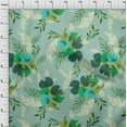 thumbnail image 4 of oneOone Polyester Lycra Dusty Teal Green Fabric Abstracts Fabric For Sewing Printed Craft Fabric By The Yard 56 Inch Wide, 4 of 5