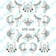 thumbnail image 3 of Soidarity Nail Art Flower Nail Stickers Decoración 3D DIY Mujeres Niñas Retro Moon Pendant Nail Decal Arte de uñas No.02 Soidarity MJ1201-02, 3 of 6