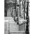 thumbnail image 2 of Frank, Assaf 15x18 White Modern Wood Framed Museum Art Print Titled - The famous staircase in Montmartre-Paris-France, 2 of 4