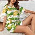 thumbnail image 4 of Honeii Watercolor St Patrick Day for Women's Summer Pajama Set featuring Soft Short Sleeve Shirt & Matching Bottoms with Convenient Pockets for Relaxed Home Wear-Large, 4 of 6