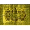 thumbnail image 1 of Ahgly Company Machine Washable Indoor Rectangle Persian Yellow Bohemian Area Rugs, 5' x 7', 1 of 4