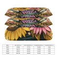 thumbnail image 2 of Juego de funda de edredón Stay Wild con girasoles y mariposas, tamaño king y queen, 3 piezas, 1 funda de edredón y 2 fundas de almohada con cierre de cremallera, 86 x 70 pulgadas, 2 of 8