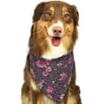 thumbnail image 6 of Naloa Rose Mix Leopard 2 Dog Bandanas 1PC Washable Triangle Dog Scarfs Premium Durable Fabric, for Small Medium Large Dogs and Cats, 6 of 6