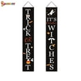 thumbnail image 3 of Spencer Outdoor Halloween Decorations - Trick or Treat & It's October Witches Halloween Porch Hanging Banner Decorations for Front Door or Indoor Halloween Welcome Signs "#A", 3 of 6
