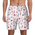 thumbnail image 2 of Picia Cute Poodle Dog pattern Mens Swim Trunks with Compression Liner Stretch Beach Shorts Quick Dry with Zipper Pockets No-Chafing Board Shorts-Large, 2 of 9
