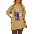 thumbnail image 2 of TayIor Chemises Sw1ft, Tylor Sw1ft Merch, Tylor Sw1ft, Mode Décontractée Imprimée Col Rond Manches Courtes Blouse Femmes Graphique Amateur de Musique TKFASHION Jaune TTTG, 2 of 6