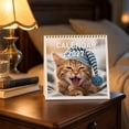 thumbnail image 5 of Luckky 2027 Cute Sleepy Cats Spiral Bound Desk Calendar,7.87 Inch Monthly Photo Wall Calendar,Adorable Kitten Pattern Schedule Planner,Decorative Monthly Organizer for Home Office Bedroom, 5 of 7