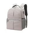 thumbnail image 3 of Bolsa de pañales para bebé, mochila de lactancia con separación de ropa seca y húmeda, bolso multifuncional Gris, 3 of 8