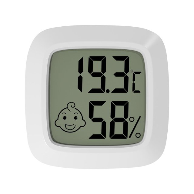Mini Hygromètre Intérieur Chambre Bébé Hygromètre avec Absorption Magnétique