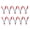 2 inches red, variant on 10Pack Professional Nylons Spring Clamps Durability Nylons Tool For Carpentry Camping Flower Arrangements