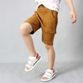 thumbnail image 7 of JAJAHO Boys Athletic Cargo Shorts Kids Sport Casual Drawstring Summer Running Solid Color Multi Pockets Loose Fit Straight Leg Shorts 4-12Y Soft Trousers, 7 of 7