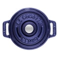thumbnail image 6 of Staub Cast Iron 0.25-qt Mini Round Cocotte - Dark Blue, 6 of 11
