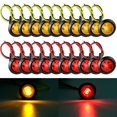 thumbnail image 1 of 10/20pcs LED  Clearance Light 12V Waterproof Car Side Marker Light Bright Truck Trailer Yellow/Red Indicator Light  Auto Identification Lamp for Car Trailer Truck RV, 1 of 10