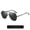 Black, variant on Mens Polarized Sunglasses Vintage Metal Frame TAC Lenses UV Protection Anti Glare Driving Fishing Outdoor All Day