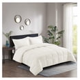 thumbnail image 2 of saney 3pc Down Alternative Comforter Set - All Season Reversible Comforter with Two Shams - Quilted Duvet Insert with Corner Tabs - Box Stitched - Super Soft, Fluffy (Full/Queen, Ivory), 2 of 7