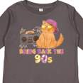 thumbnail image 4 of Inktastic Bring Back The 90s Cool Orange Cat Boys or Girls Long Sleeve Toddler T-Shirt, 4 of 5