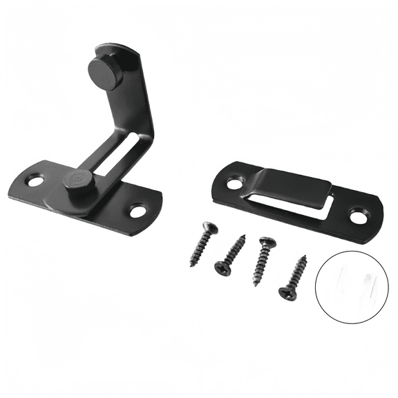 Durable Carbon Steel Barn Door Lock Hook for Sliding Doors - Secure and Reliable