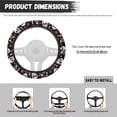 thumbnail image 5 of Uorisanigo Cool Steering Wheel Cover for Men Skull Print Car Steering Wheel Cover with Elastic Edge Easy to Install Car Steering Wheel Protector for Winter Car Accessories Gift for Wife, 5 of 8