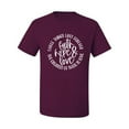 thumbnail image 2 of Wild Bobby, Faith Hope & Love Three Things That Last Forever Inspirational/Christian Men Graphic Tee, Maroon, 4X-Large, 2 of 6