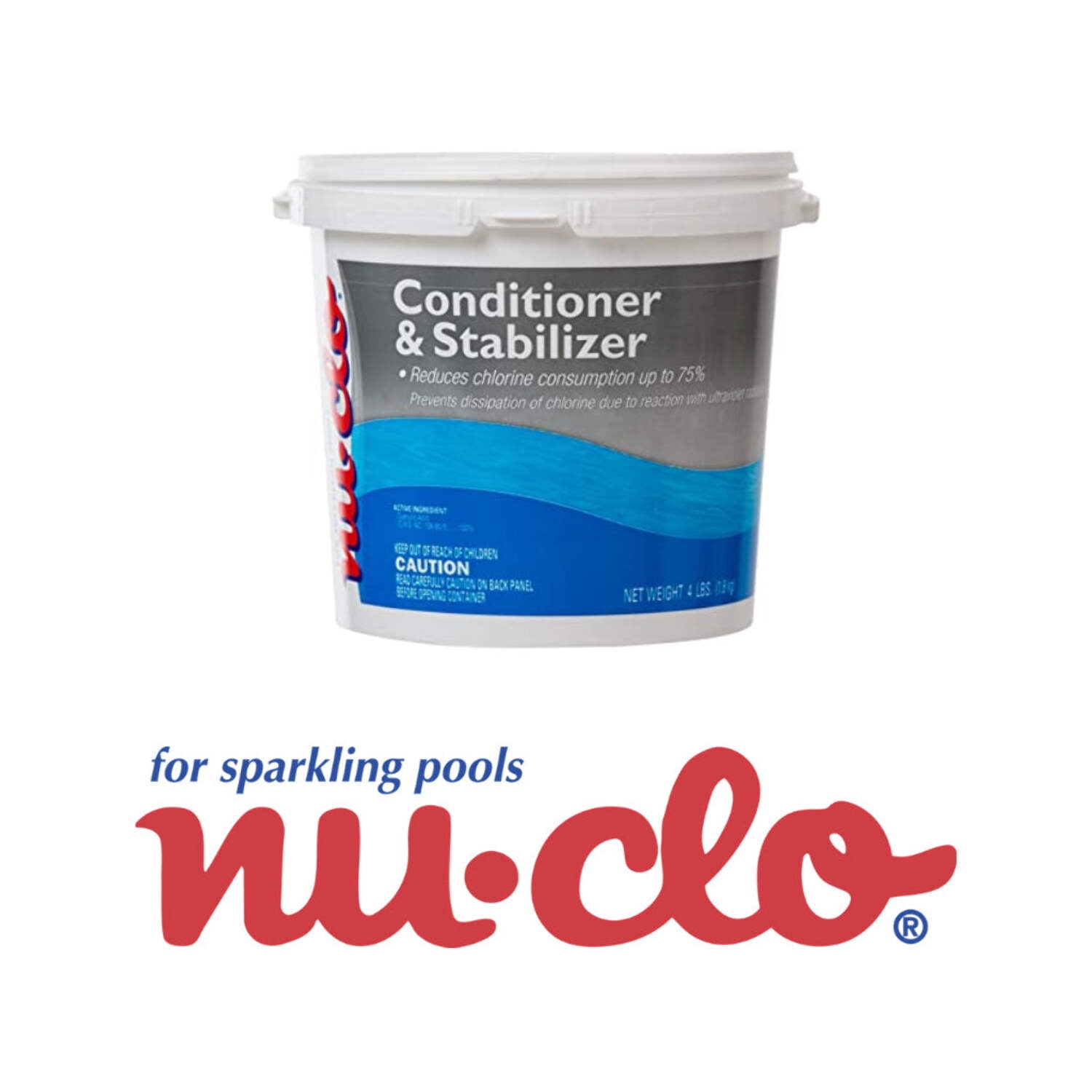 Nu-Clo Cyanuric Acid Chlorine Pool Chemicals, 7 lbs