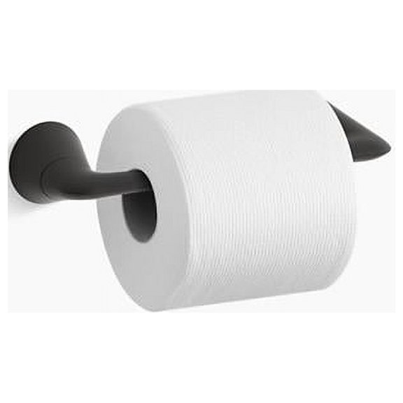 Kohler K-24759 Modern Wall Mounted Toilet Paper Holder - Black