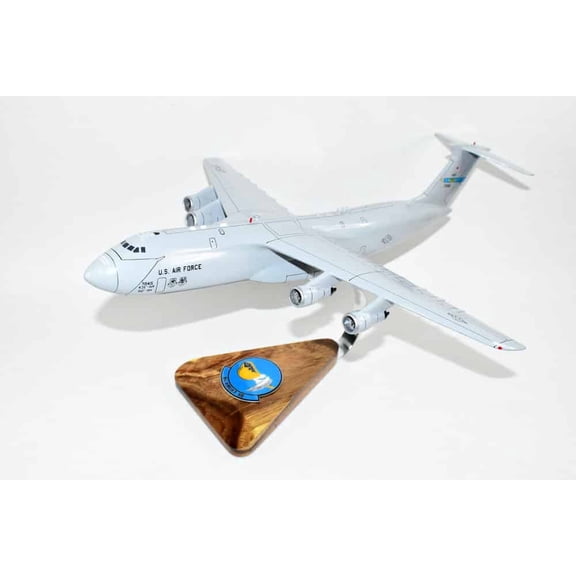 Lockheed Martin® C-5A Galaxy®, 9th Airlift Squadron ‘Proud Pelicans',18" Mahogany Scale Model
