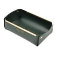 thumbnail image 2 of Caja de almacenamiento de escritorio Soledad de cuero PU verde, 2 of 10