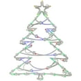 thumbnail image 2 of Northlight LED Lighted Christmas Tree Window Silhouette Decoration - 16" - Multicolor Lights, 2 of 5