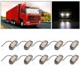 thumbnail image 1 of Gorgeri LED Side Light ,10Pcs 12V 2LED Plastic Side Lamp Side Marker Light For Trailer Truck Use, 1 of 8