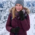 thumbnail image 5 of BadPiggies Women's Winter Warm Gloves with Sensitive Touch Screen Texting Fingers Fleece Lined Windproof Driving Gloves (Black), 5 of 7