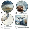 thumbnail image 3 of Designart "Painted Blue And Grey Yaks" Yaks Floater Framed Canvas Art Print, 3 of 5