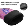 thumbnail image 4 of Golf Club Head Covers Purple Bear for Driver and Fairway Woods, Premium PU Leather, Waterproof, Velvet Lining, Unisex Golf Gift, 4 of 11