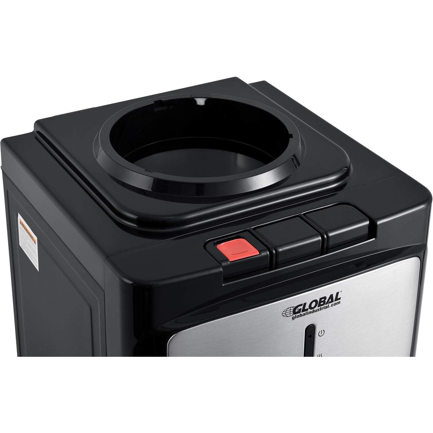 TCL Household Appliances 670437 Global Industrial Tri-Temp Top Load Water Dispenser, Black