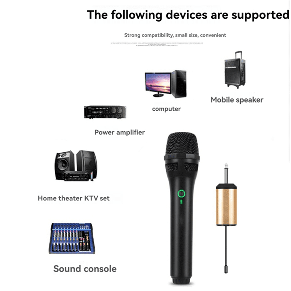 Professional Wireless Microphone Plug and Play KTV Outdoor Audio Mic for Karaoke Singing Dj Microphone