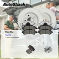 thumbnail image 3 of AutoShack Front Vented Coated Brake Rotors + Ceramic Pads + Calipers 8-PC Brake Kit Replacement for 2003-2005 Toyota 4Runner ArmorStop 12.54" (318.5 mm), 3 of 5