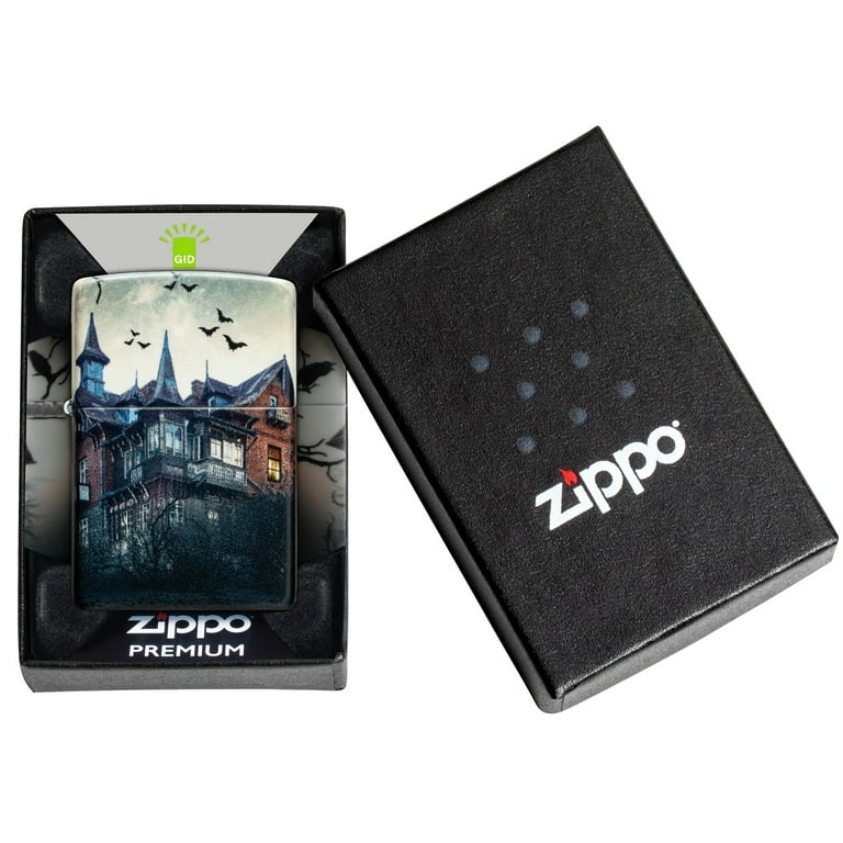 Zippo Horror House Glow in the Dark Matte Pocket Lighter - Walmart.com