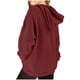 thumbnail image 4 of Sudadera deportiva informal de manga larga de color liso para niños, blusa de poliéster con capucha y mangas largas con insertos en los hombros., 4 of 6