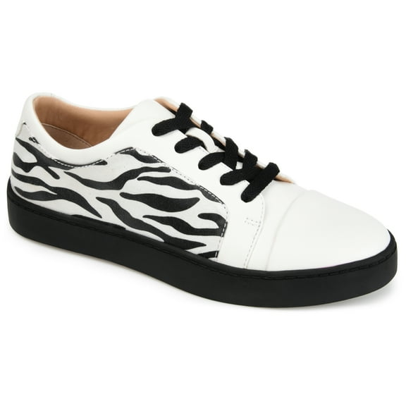 Journee Womens Taschi Two-Tone Lace-Up Sneakers