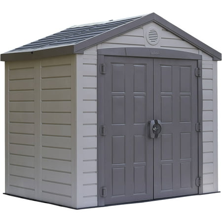 Keter 8' x 6' Sunterrace Resin Storage Shed, Beige