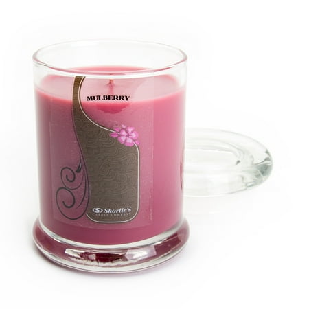 - Mulberry Candle - 6.5 Oz. Highly Scented Dark Red Jar Candle - Christmas Candles Collection