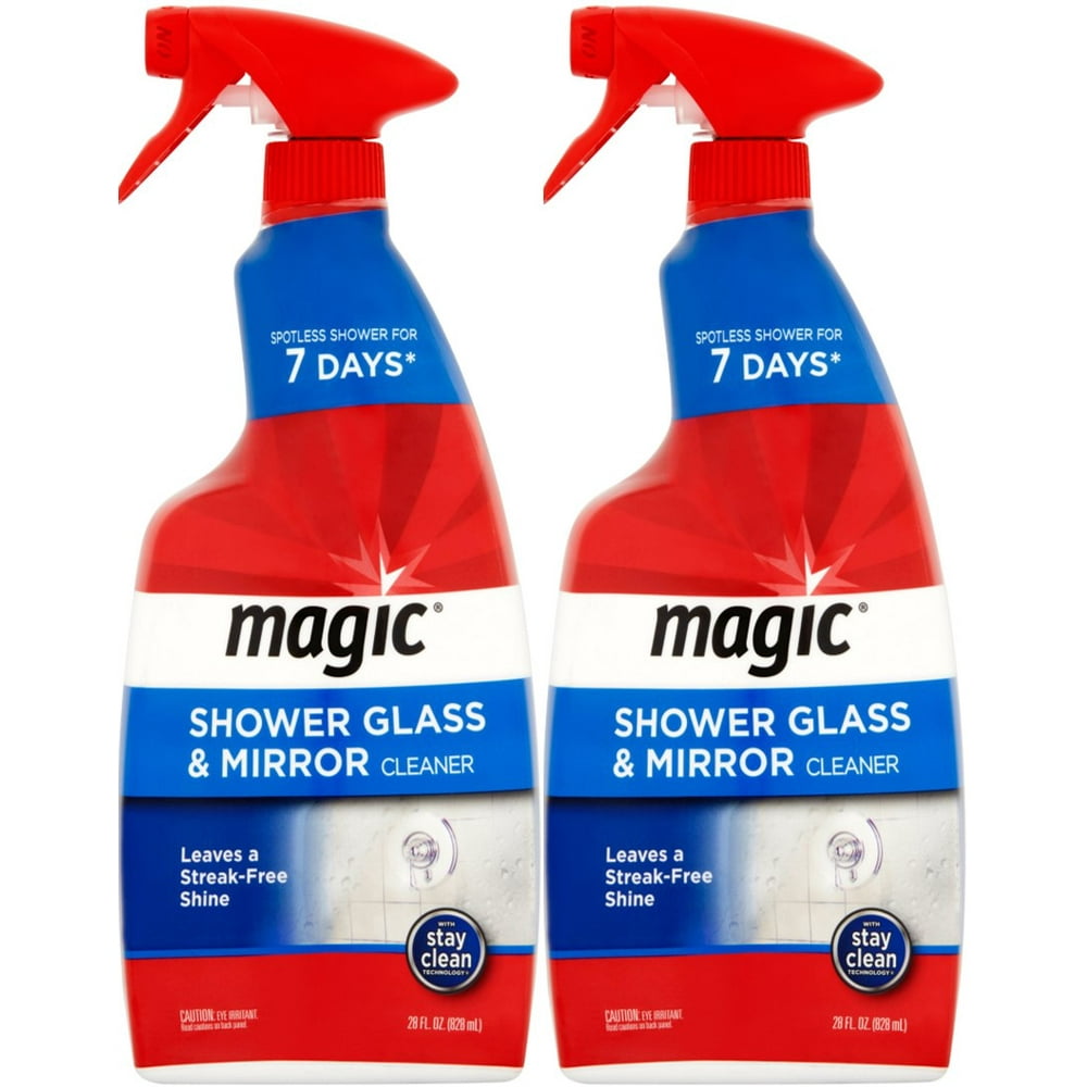 2 Pack Magic Shower Glass And Mirror Cleaner 28 Fl Oz