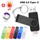 thumbnail image 2 of Rotable Usb Flash Drive 128GB 32GB 16GB Pen Drive 256GB Pendrive 64GB 4G OTG 2 IN 1 Memoria Usb Stick Type C Usb 2.0, 2 of 5