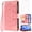 Pink, variant on Asuwish Compatible with Google Pixel 9A 5G 2025 Wallet Phone Case and Tempered Glass Screen Protector Flower Faux Leather Flip Credit Card Holder Stand Zipper Cell Cover for Pixel9A A9 Women Pink