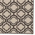 thumbnail image 4 of Salonika Reversible Quatrefoil Rug Brown 5x8 Woven in Greece Flat Woven Design, 4 of 4